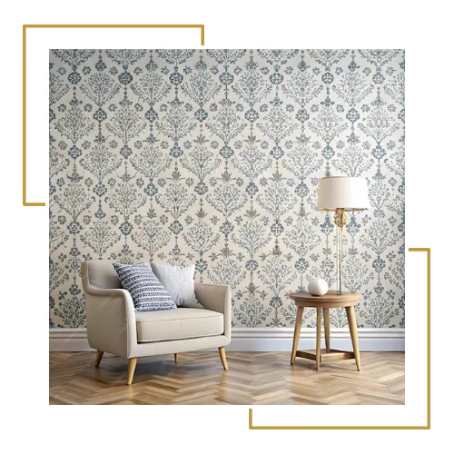 classy living room wallpaper Abu Dhabi