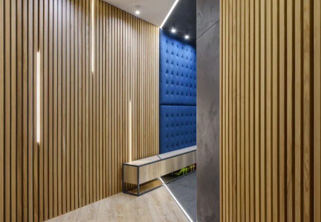 wood cladding interior Dubai