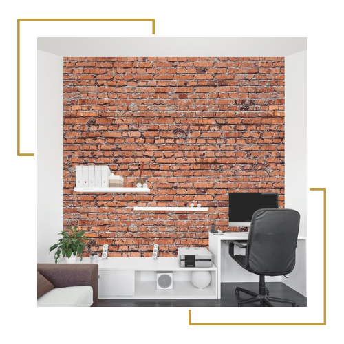 Brick wall panels interior Dubai