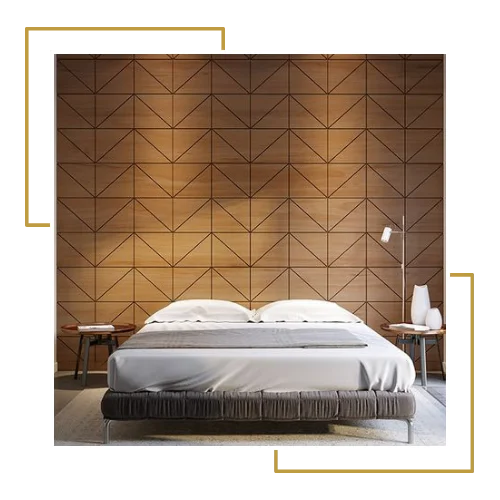 bedroom wood walls in UAE