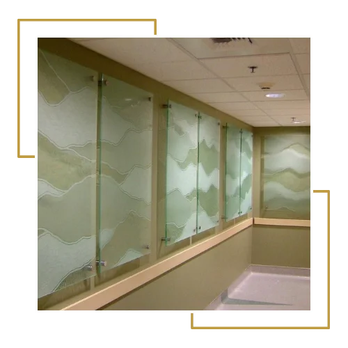 glass wall covering in UAE