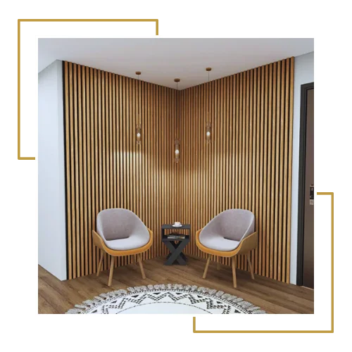 Pvc wall cladding for living room in UAE