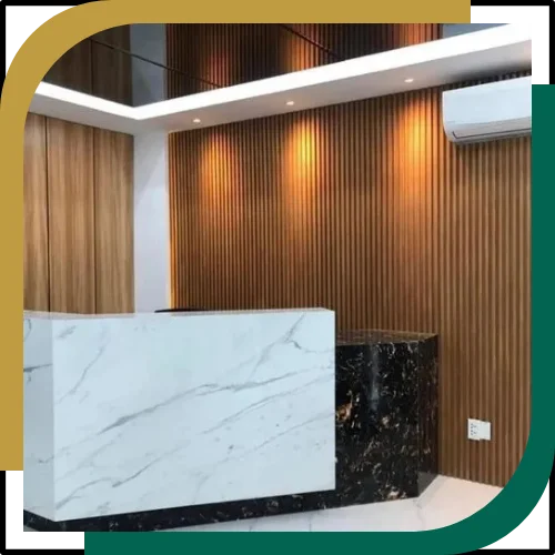 Wood effect cladding panels Interior in Dubai