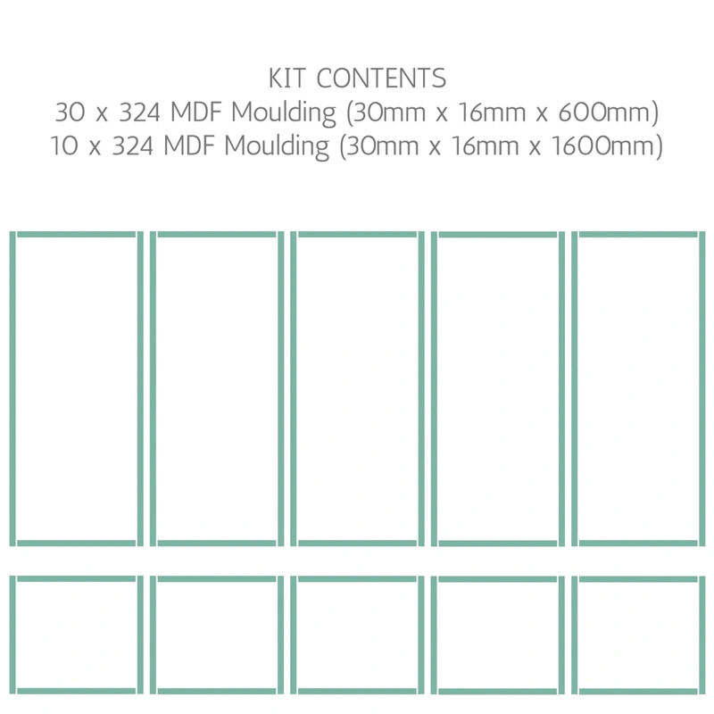 MDF Wall Panel Kit Oxford