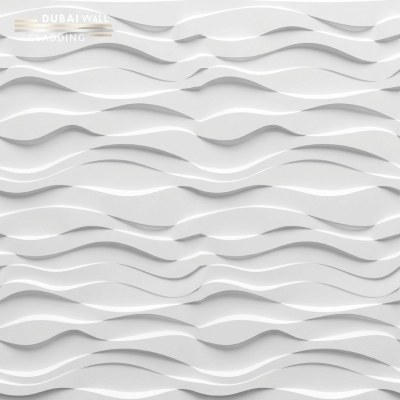 White 3D Cladding Texture