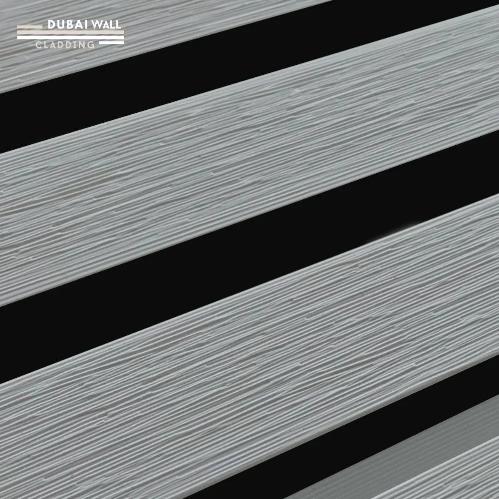 Close up grey oak WPC.