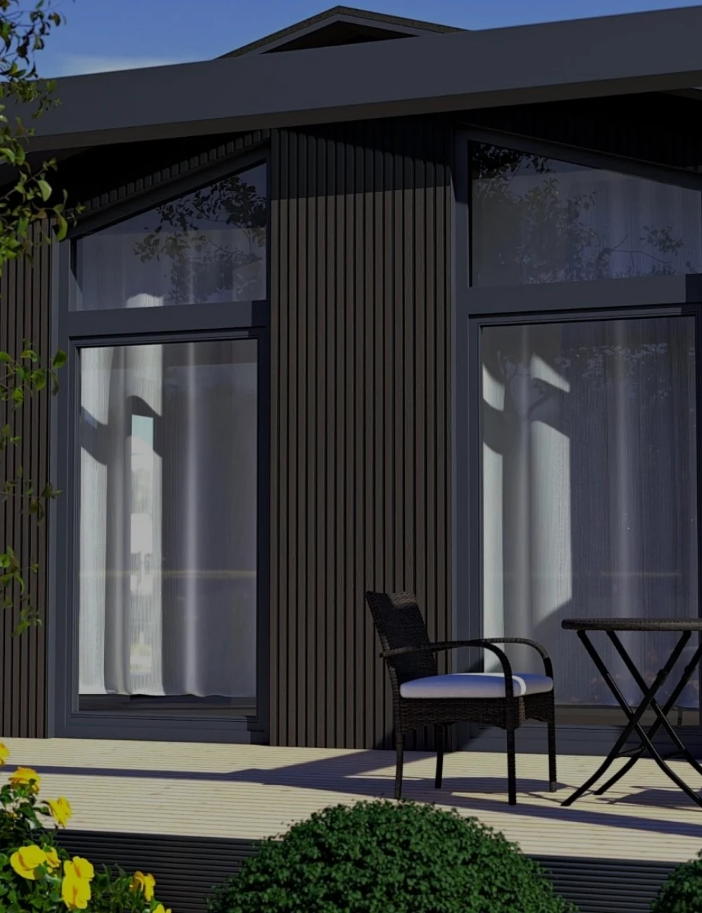Durable outdoor wall cladding panels.