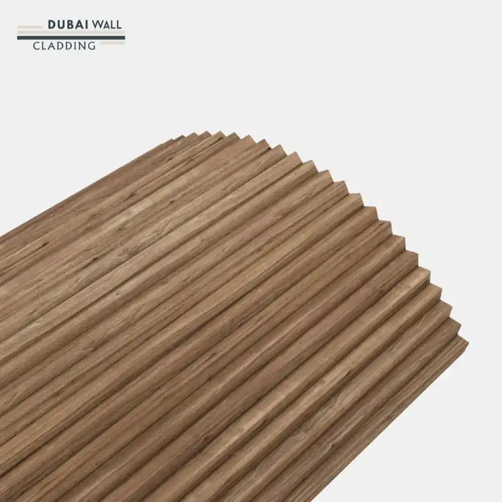 Close up walnut zigzag texture