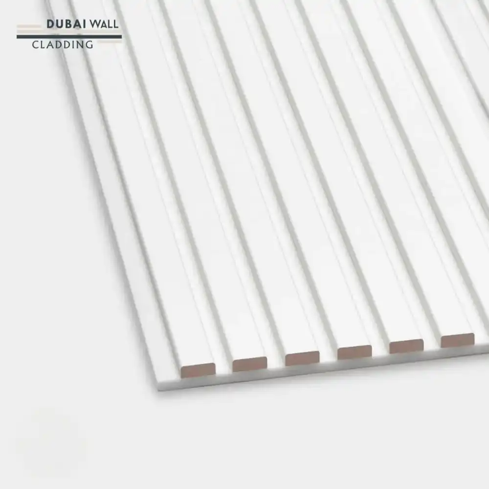 Close up white slat texture