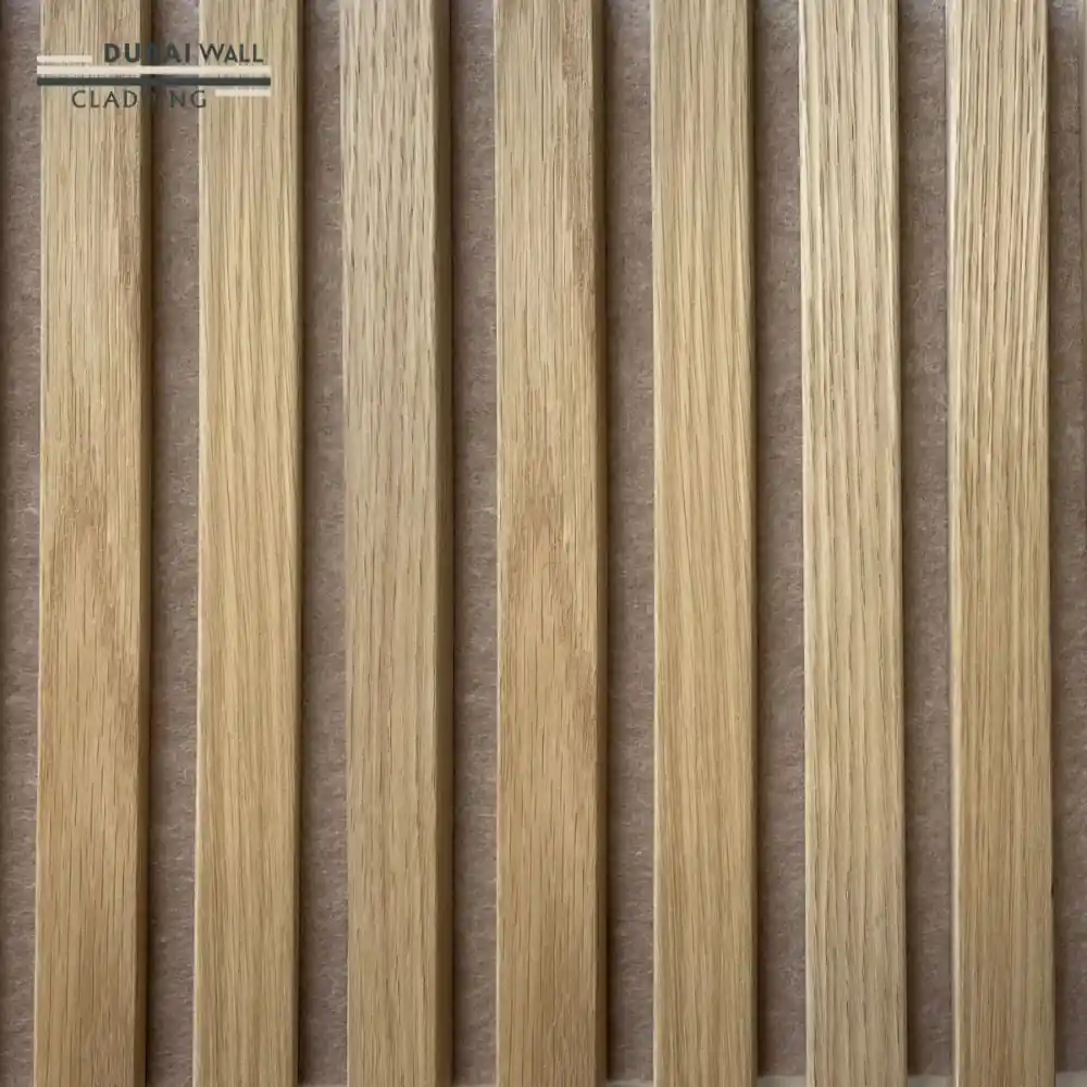 Side profile ivory acoustic panel.