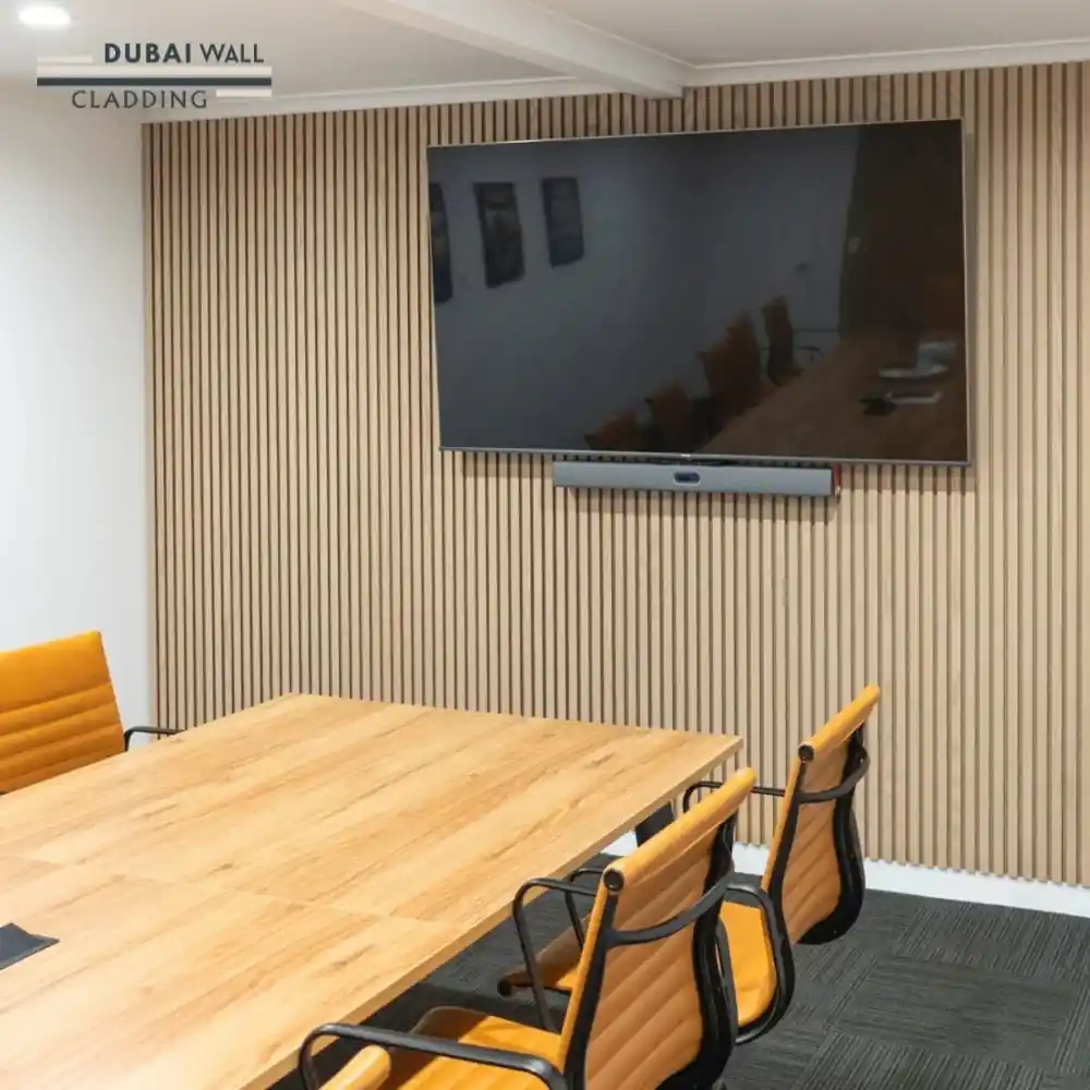 vory oak panel room installation.