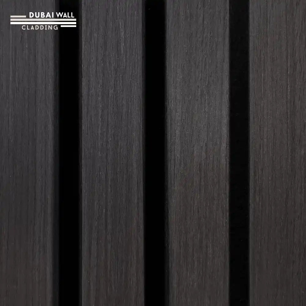 Side profile black acoustic panel.
