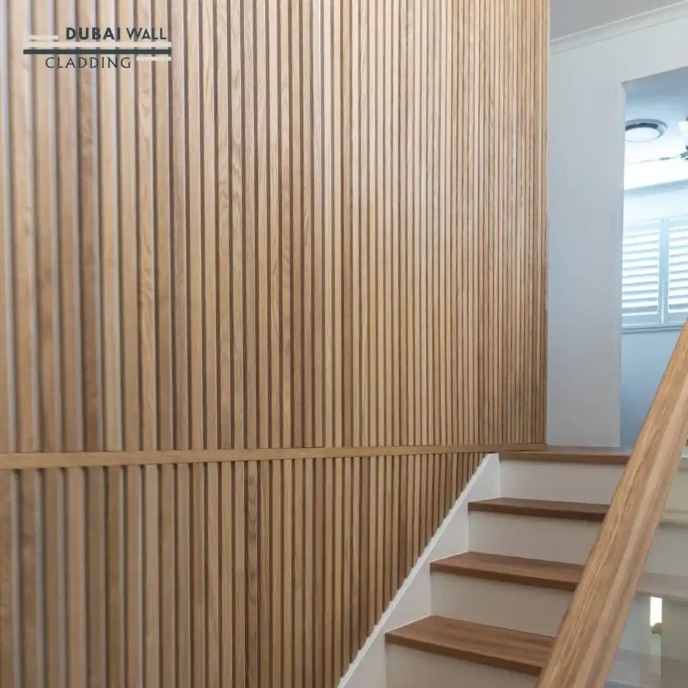 Natural oak panel room installation.