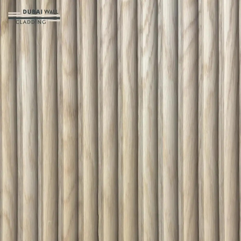 Acoustic scalloped wood wall panel