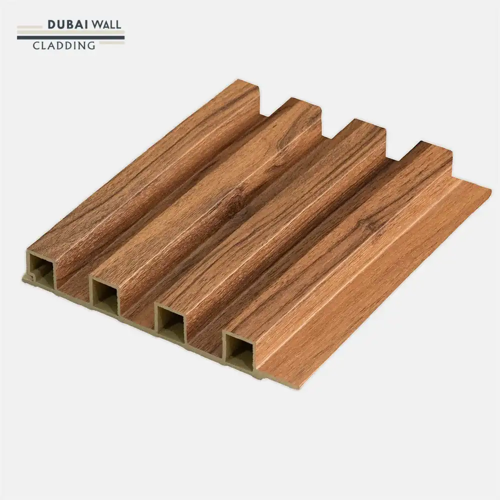 Premium teak interlock wall panel