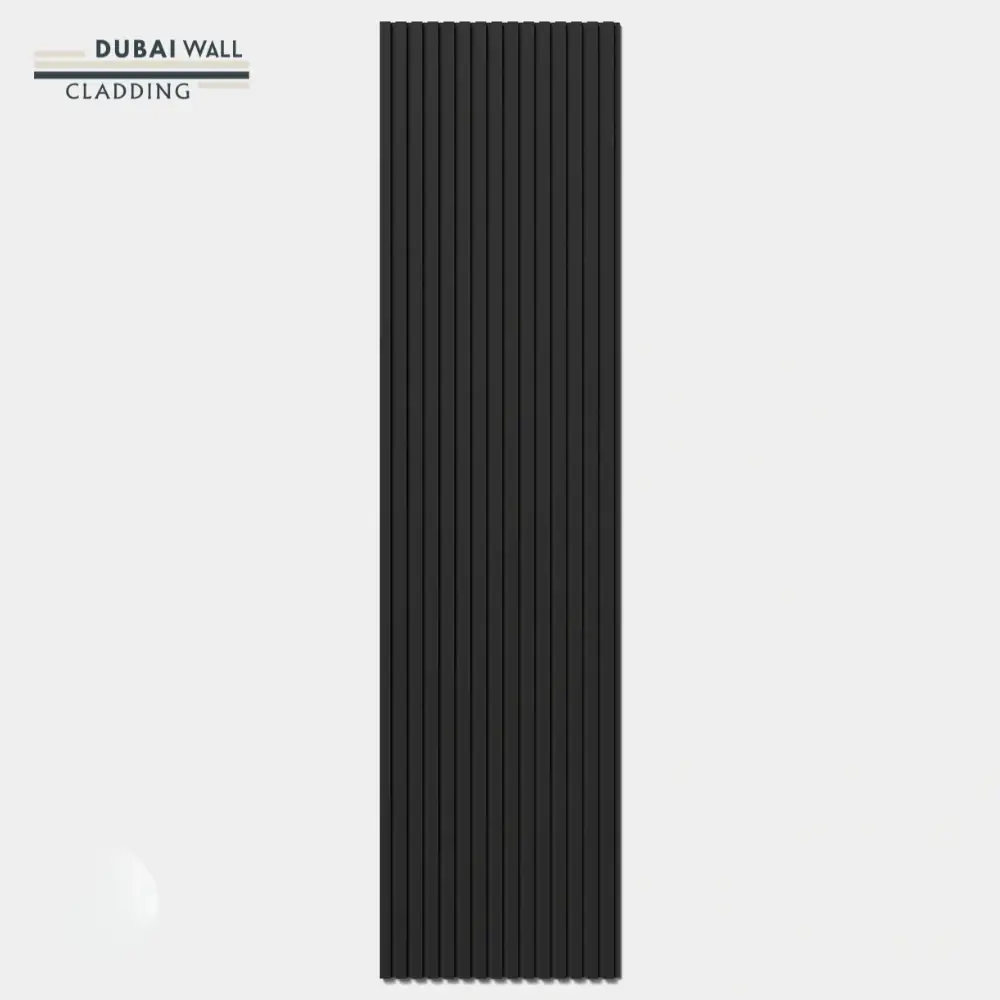 Black acoustic felt backed panel