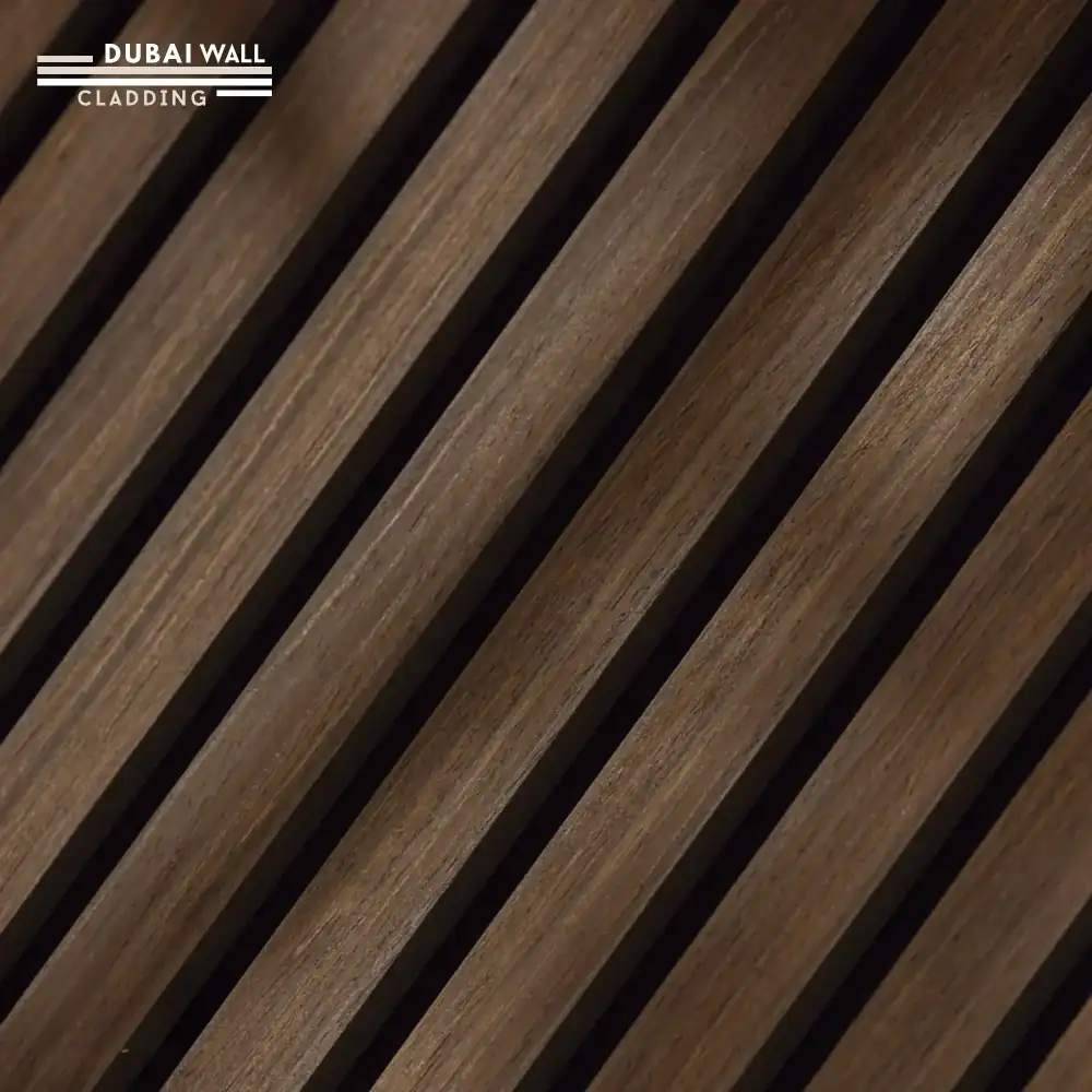 Acoustic felt backed oak panel