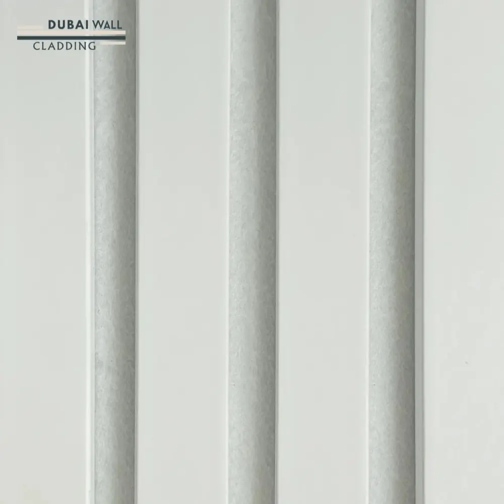 Side profile white acoustic panel.