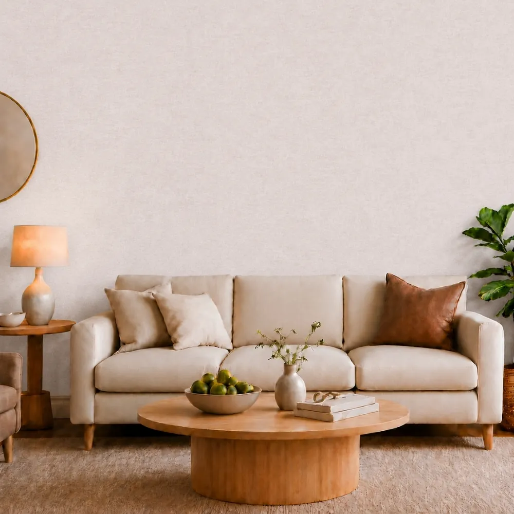 Blush Pink Textured wallpaper room preview