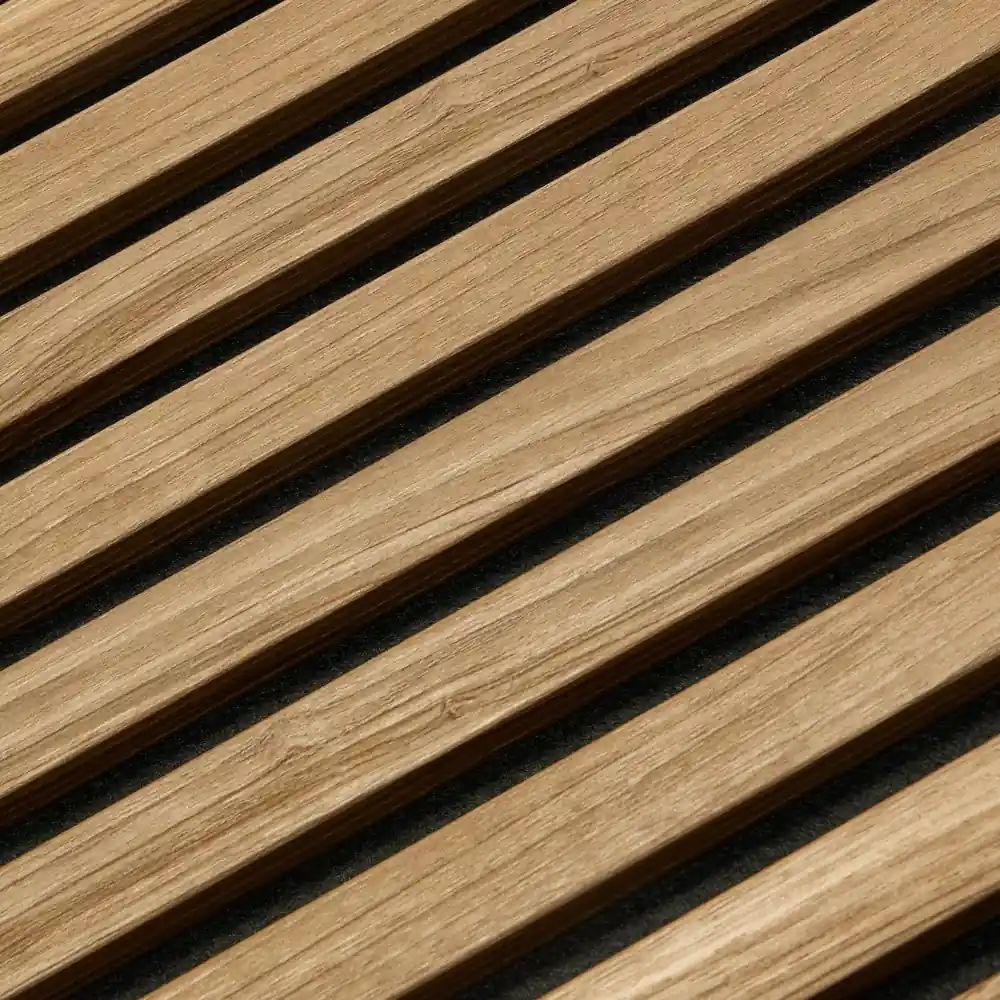 Walnut panel reading corner wall