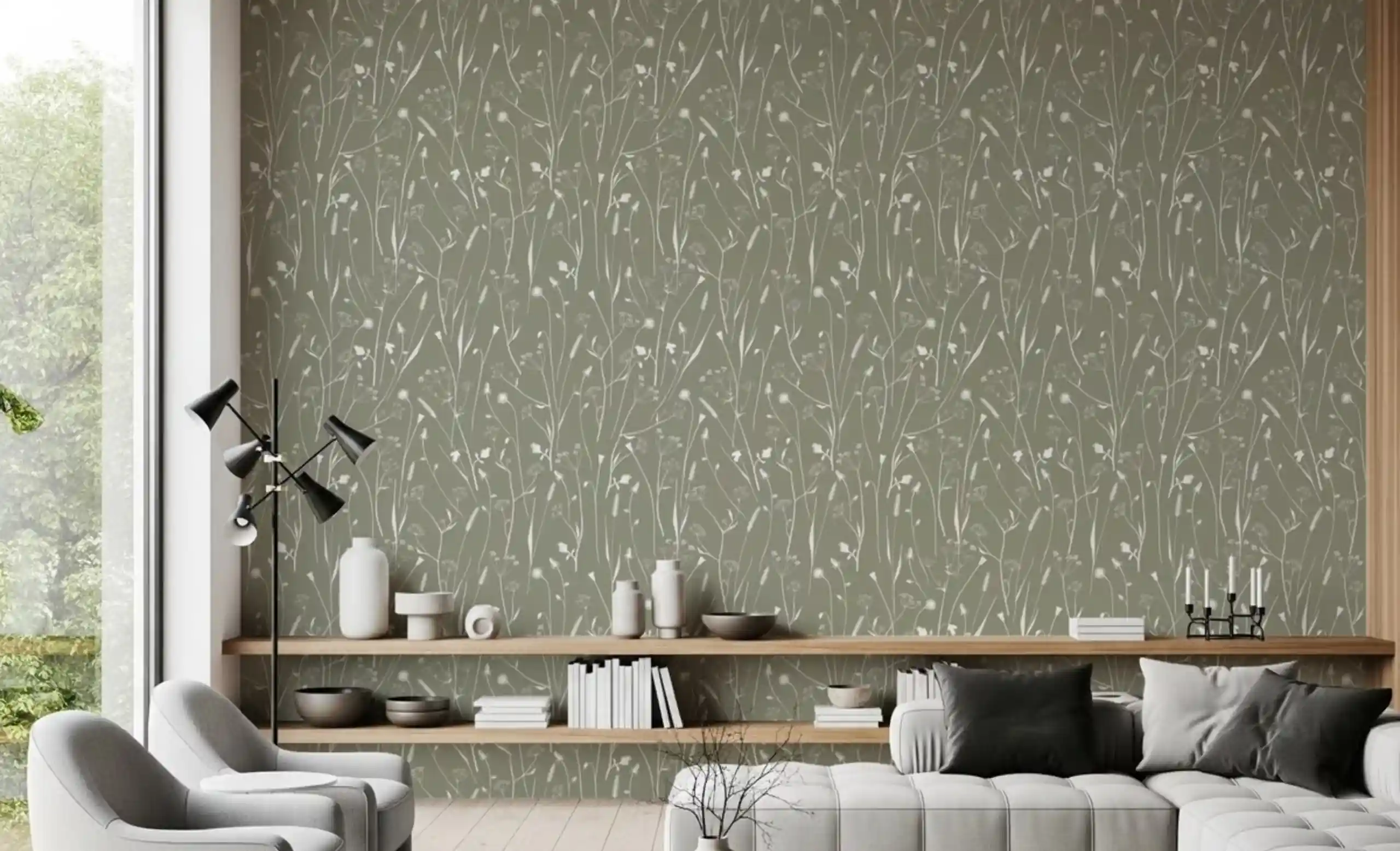 Floral Pattern Wallpaper Dubai Homes
