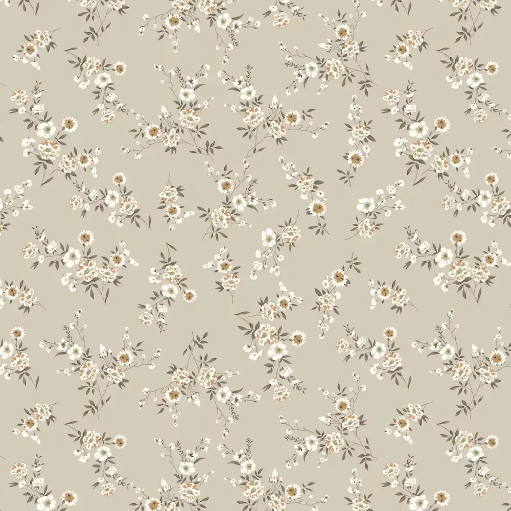 Floral wallpaper roll sample