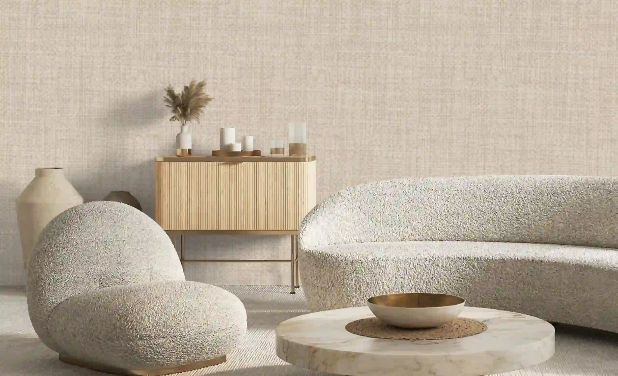 Living Room Wallpaper Design Dubai