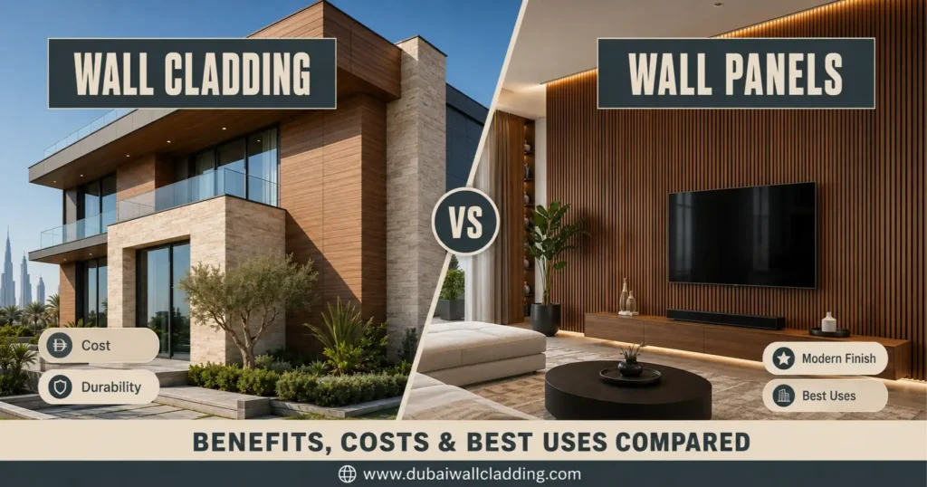 Wall Cladding vs Wall Panels in Dubai