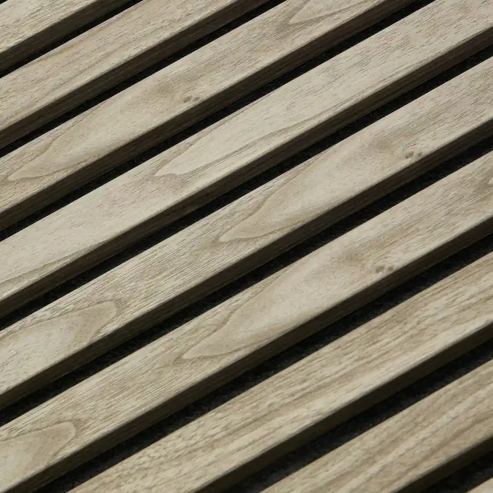 Weathered oak panel reading corner