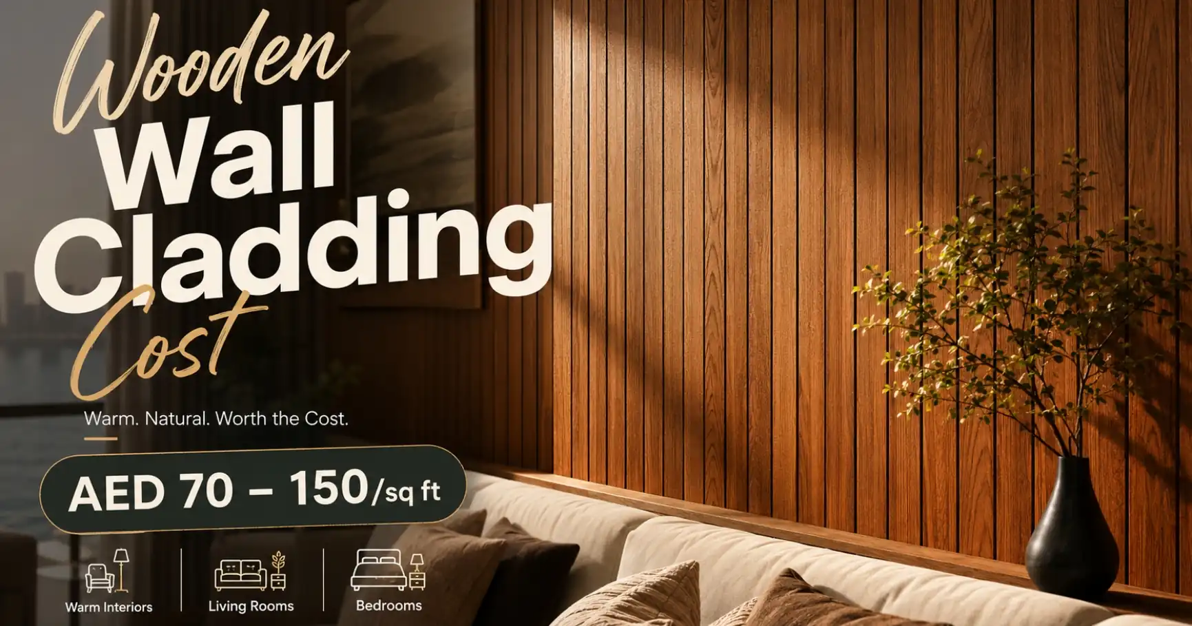 Wall Cladding Cost in Dubai – 2026 Price Guide 5 Wooden Wall Cladding Cost Banner