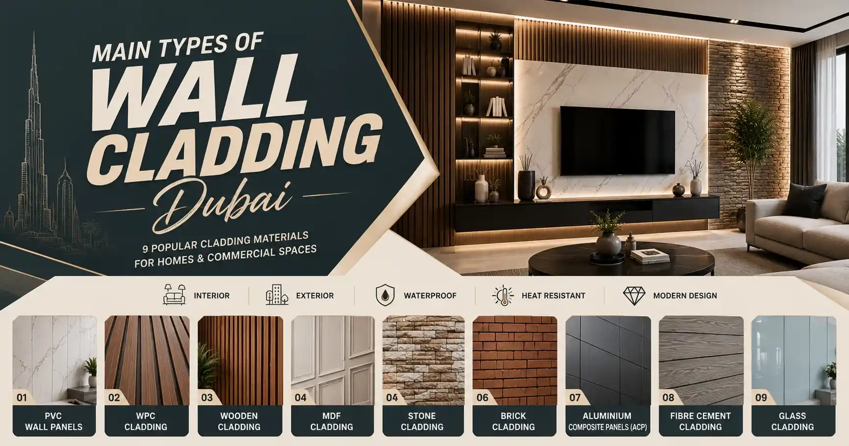 Main Types of Wall Cladding