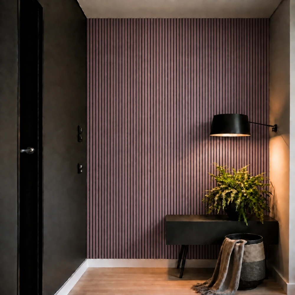 Plum Fluted Wall Panel 1 Plum Fluted Wall Panel Dubai