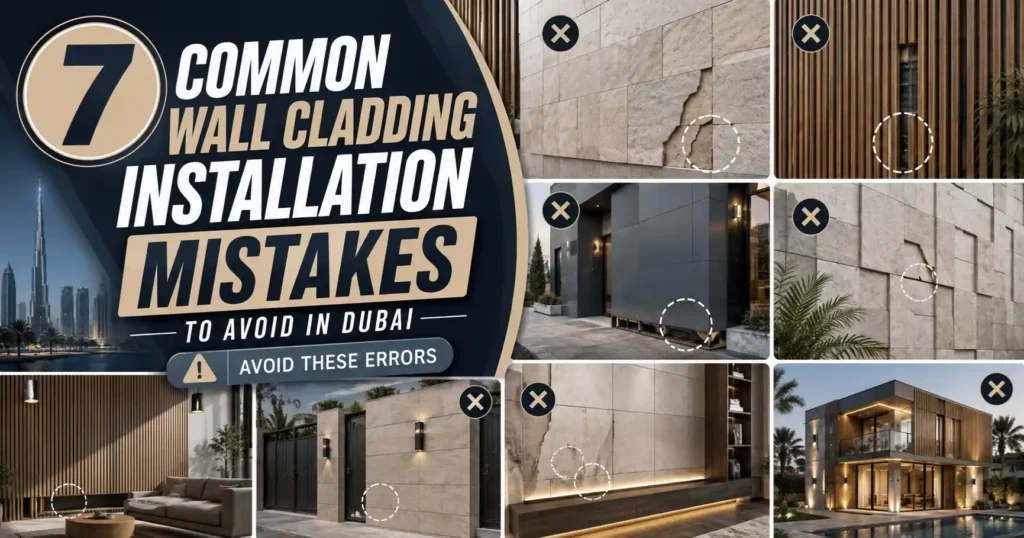 7 Common Wall Cladding Installation Mistakes to Avoid in Dubai 1 7 wall cladding installation mistakes Dubai