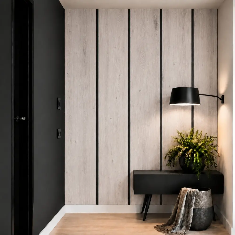 Whitewashed Rustic Oak Wall Panel 1 Whitewashed Rustic Oak Wall Panel