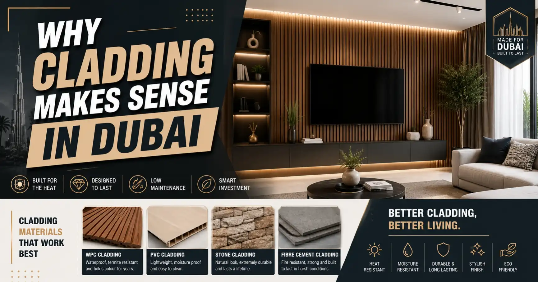 Why Wall Cladding Suits Dubai