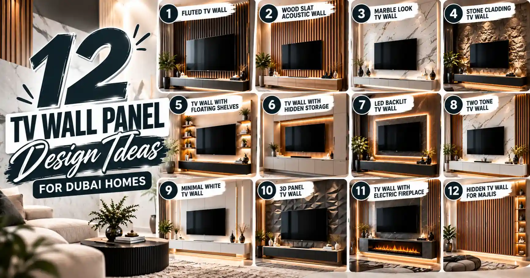 TV Wall Panel Design Ideas for Dubai Homes 3 12 TV Wall Panel Design Ideas