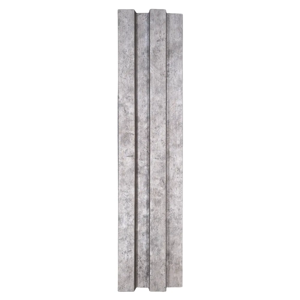 Concrete grey slat panel sample