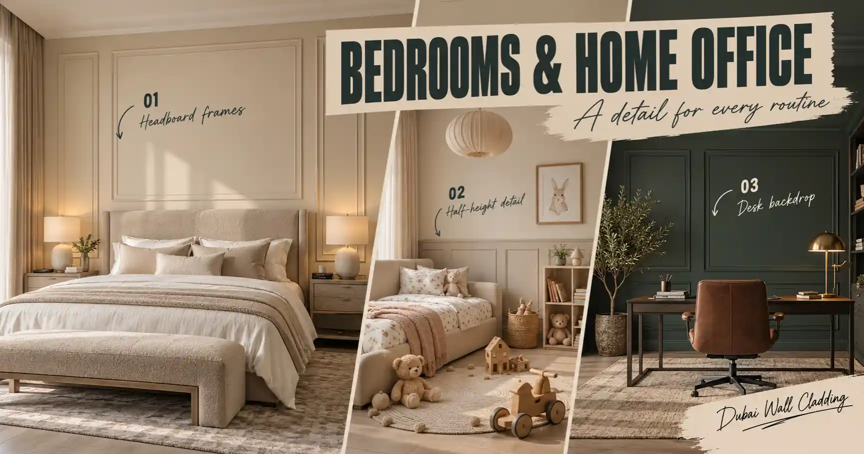 Bedroom and Office Moulding Ideas