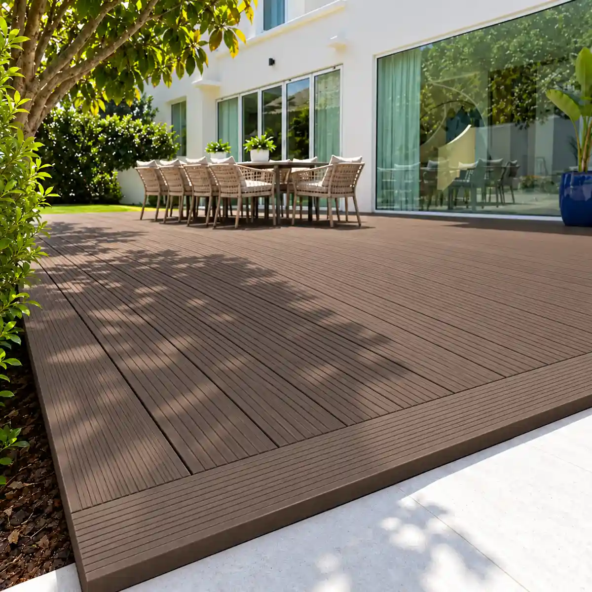 Chocolate Grooved Edge Board Installation Preview