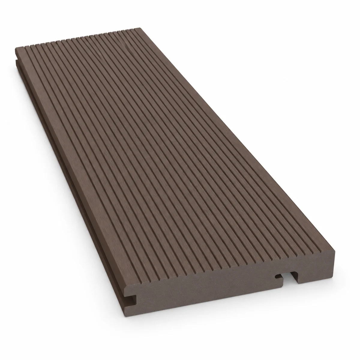 Chocolate Grooved Composite Edge Board Sample