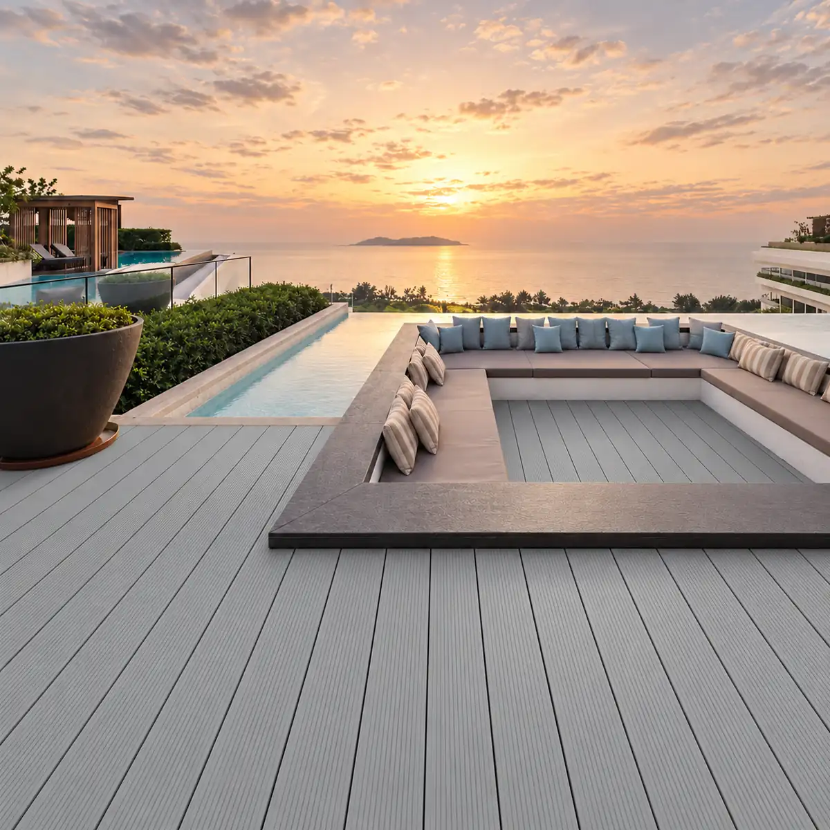 Dual Groove Hollow Decking Seaview