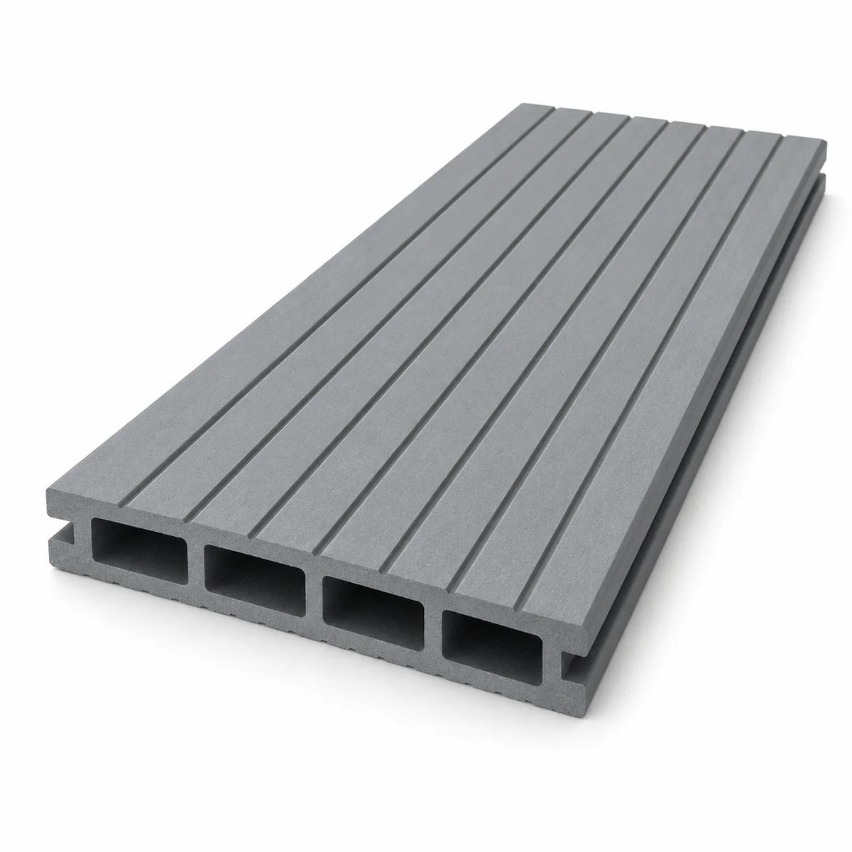 Grey Wide Grooved Decking Sample