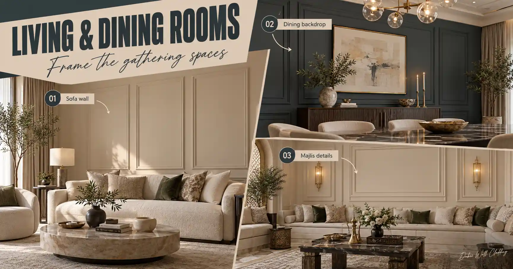 Living and Dining Moulding Ideas