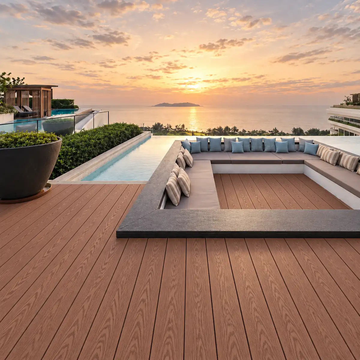 3D Embossed Hollow Decking Seaview