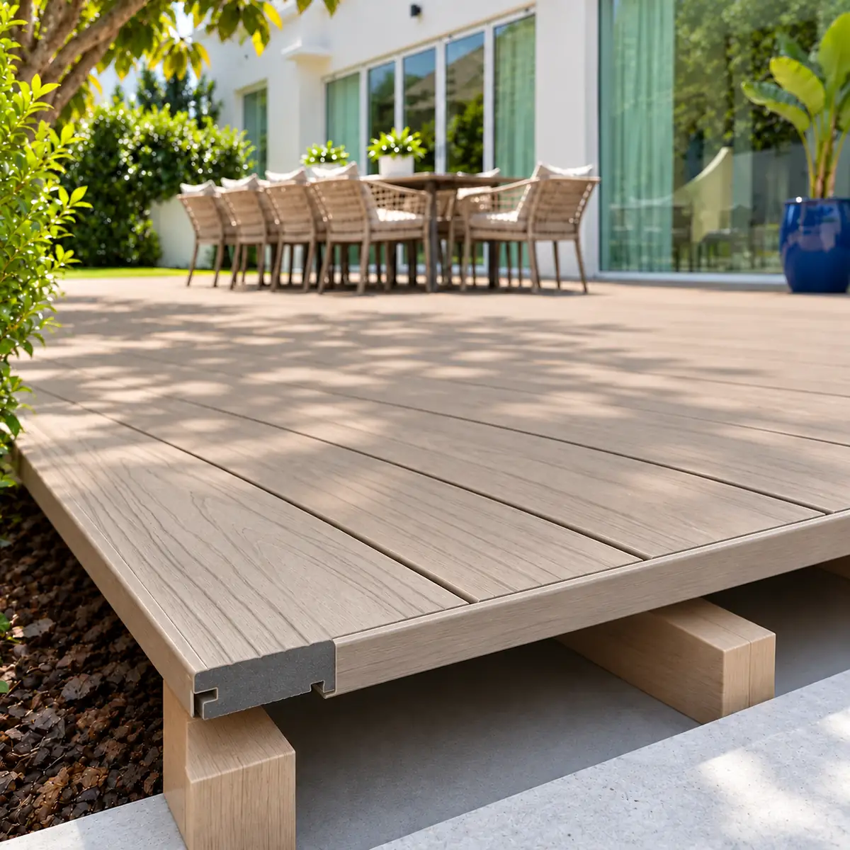 Deluxe Woodgrain Composite Decking Edge Board