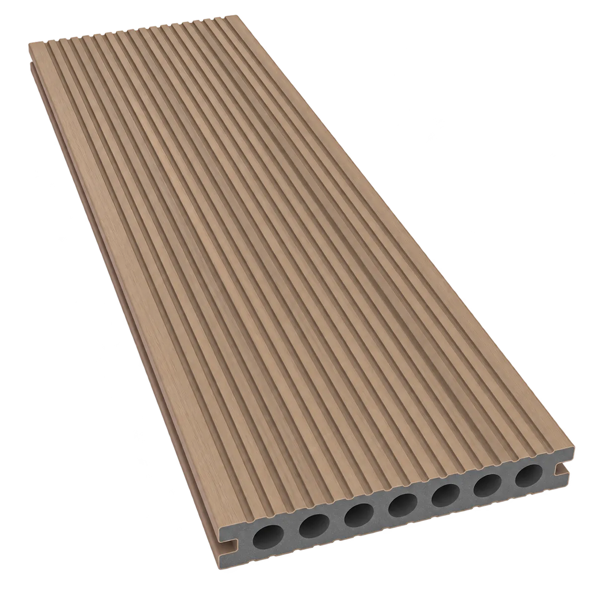 Deluxe Hollow Grooved Deck Board Sample