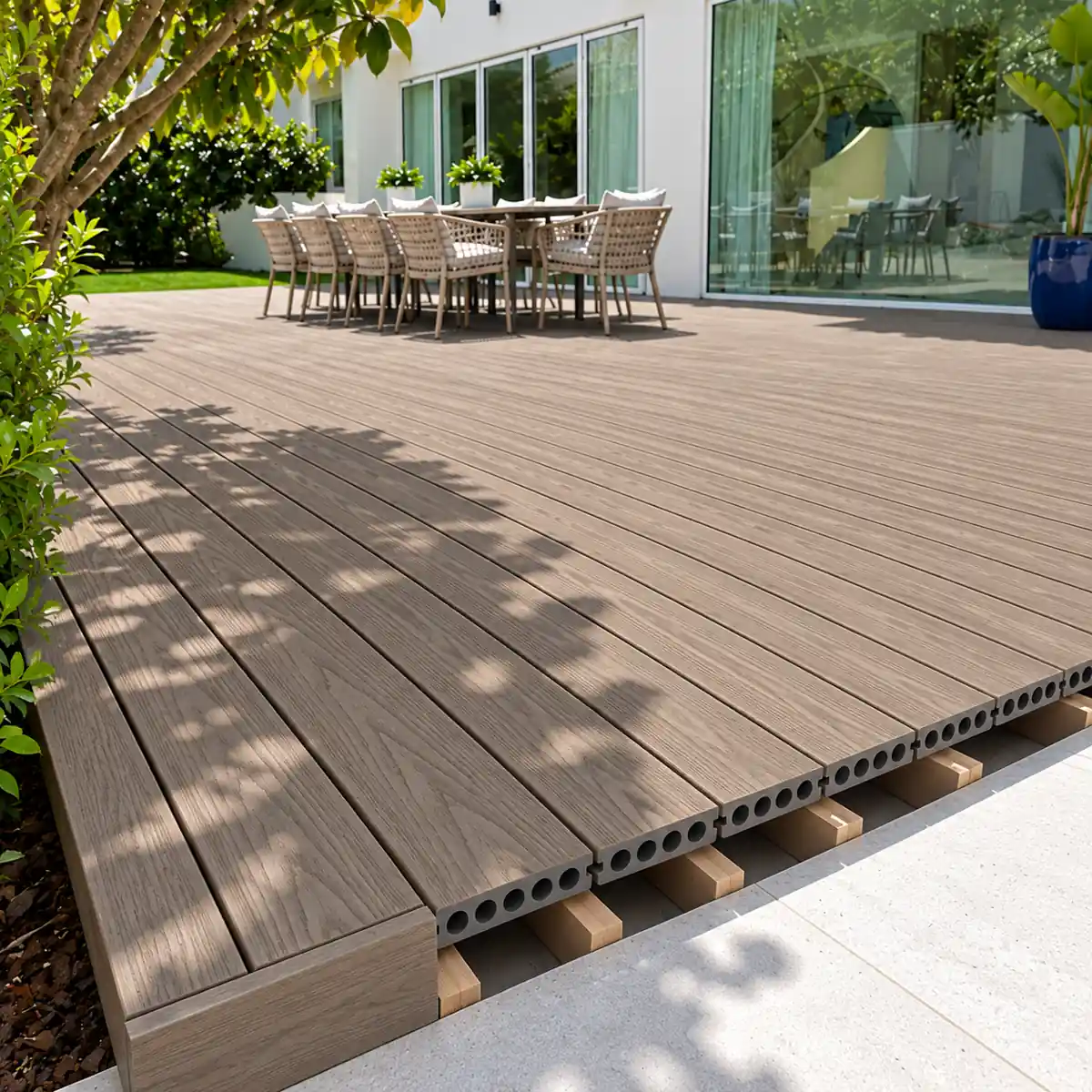 Deluxe Hollow Composite Deck Board