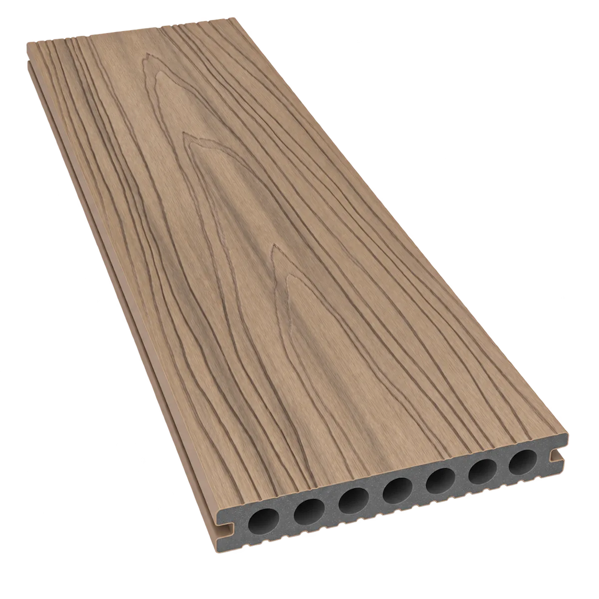 Deluxe Hollow Woodgrain Deck Board Sample